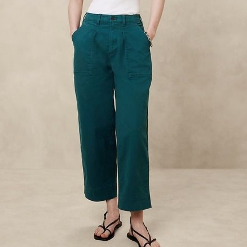 Banana Republic Women's Teal Cargo Pants